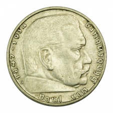 Német Harmadik Birodalom Hindenburg 2 Márka 1936 D