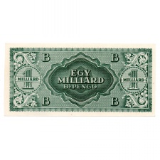 1 Milliárd B.-Pengő Bankjegy 1946 UNC