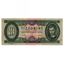 10 Forint Bankjegy 1962 F - 01-es HÁTLAP - !!!