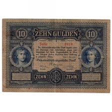 10 Forint/Gulden Bankjegy 1880 