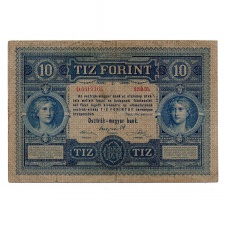 10 Forint/Gulden Bankjegy 1880 