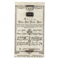 10 Gulden Bankócédula 1800 Bécs gVF