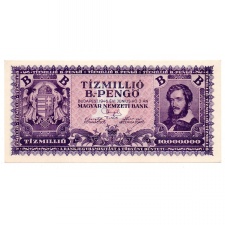 10 Millió B.-Pengő Bankjegy 1946 UNC