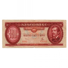 100 Forint Bankjegy 1975 F