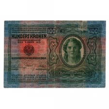 100 Korona Bankjegy 1912 VG