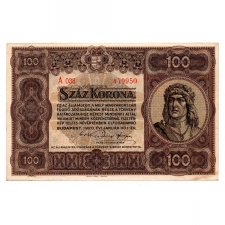 100 Korona Államjegy 1920 aUNC
