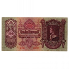 100 Pengő Bankjegy 1930 alacsony sorszám 000735