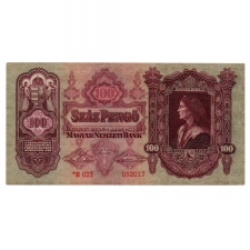 100 Pengő Bankjegy 1930 csillagos VF