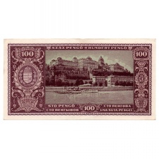 100 Pengő Bankjegy 1945 aUNC-UNC