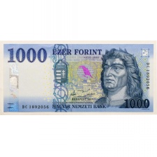 1000 Forint Bankjegy 2017 DC UNC forgalmi sorszám