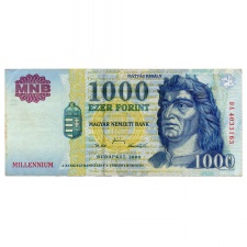 1000 Forint Bankjegy Millennium 2000 DA VF