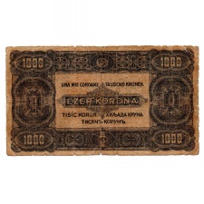 1000 Korona Államjegy 1923 G-VG