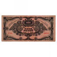 1000 Pengő Bankjegy 1945 F
