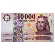 10000 Forint Bankjegy 2023 KG alacsony sorszámkövető pár