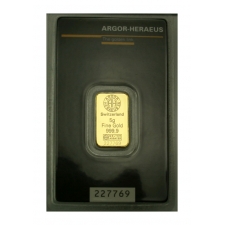Befektetési arany lapka 5 gramm Argor-Heraeus