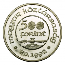 Szent László 500 Forint 1992 PP ezüst