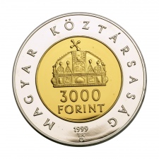 Államalapítás 3000 Forint 1999 PP certifikáttal