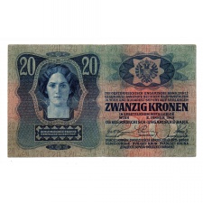 20 Korona Bankjegy 1913. I. kiadás F