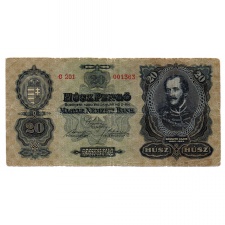 20 Pengő Bankjegy 1930 VG alacsony sorszám