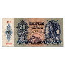 20 Pengő Bankjegy 1941 VF