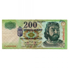 200 Forint Bankjegy 2006 FB F-VF