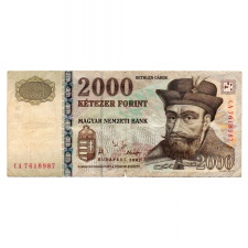 2000 Forint Bankjegy 2002 CA F