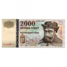 2000 Forint Bankjegy 2004 CB gVF-aEF