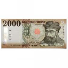 2000 Forint Bankjegy 2020 MINTA alacsony sorszám