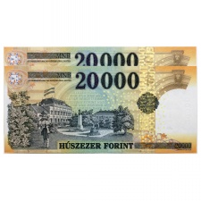 20000 Forint Bankjegy 2015 GA aUNC forgalmi sorszámkövető pár