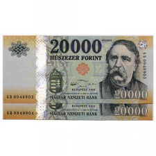 20000 Forint Bankjegy 2016 GB UNC forgalmi sorszámkövető pár