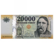 20000 Forint Bankjegy 2020 IB UNC alacsony sorszám