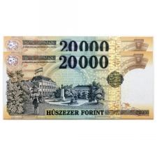 20000 Forint Bankjegy 2022 IL UNC alacsony sorszámkövető pár