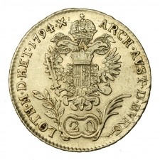 I. Ferenc 20 Krajcár 1794 B 