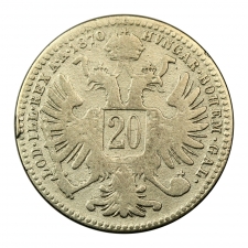 Ferenc József 20 Krajcár 1870
