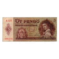 5 Pengő Bankjegy 1939 VF