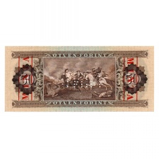 50 Forint Bankjegy 1969 MINTA lyukasztás és bélyegzés D000