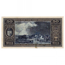 50 Pengő Bankjegy 1926 MINTA