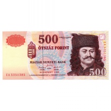 500 Forint Bankjegy 1998 EA UNC