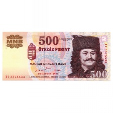 500 Forint Bankjegy 2001 EC UNC