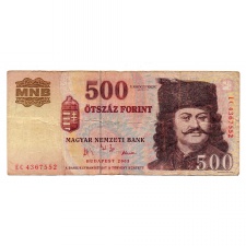 500 Forint Bankjegy 2003 EC aF