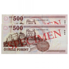 500 Forint Bankjegy 2010 MINTA sorszámkövető pár