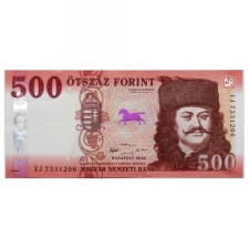 500 Forint Bankjegy 2018 EJ aUNC-UNC forgalmi sorszám