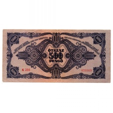 500 Pengő Bankjegy 1945 VF