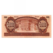 5000 Forint Bankjegy 1993 J sorozat F