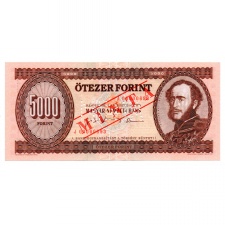 5000 Forint Bankjegy 1995 J sorozat MINTA