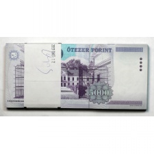 5000 Forint Bankjegy 1999 BD UNC EXTRÉM sorszámú köteg