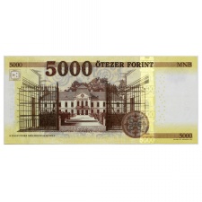 5000 Forint Bankjegy 2016 BC aUNC forgalmi sorszám