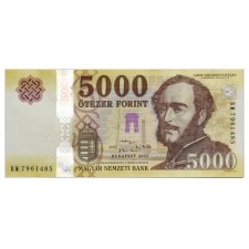 5000 Forint Bankjegy 2023 BM UNC forgalmi sorszám