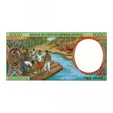 Közép Afrikai Államok Egyenlítői Guinea 1000 Frank Bankjegy 1993