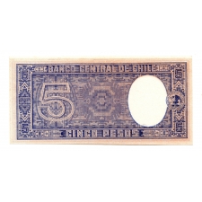 Chile 5 Peso Bankjegy 1958-1959 P119a